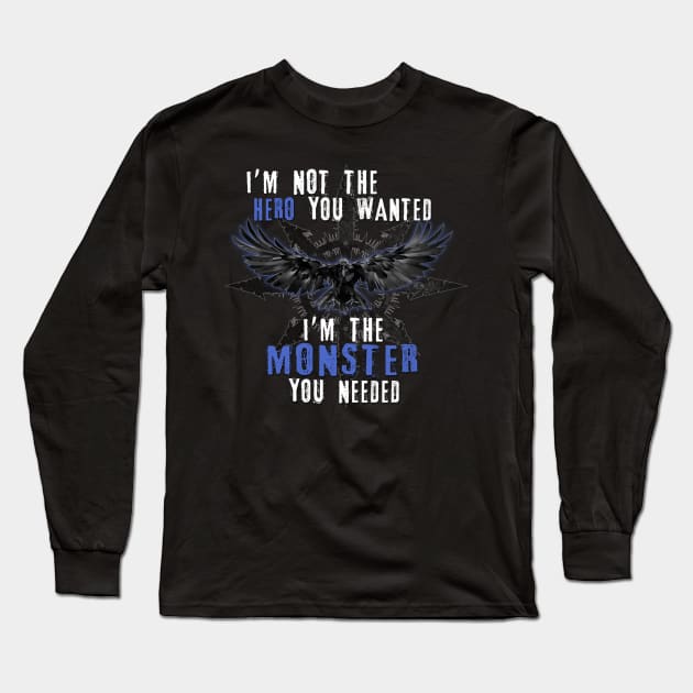 The Monster Long Sleeve T-Shirt by MadBikerMax_